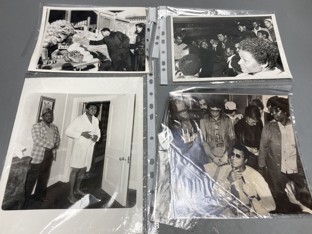 Four photographs of Muhammed Ali